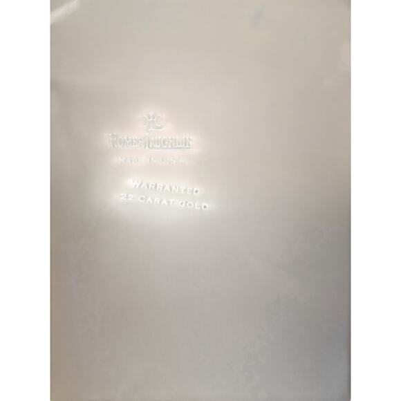 Vintage Cobalt Blue and Gold Homer Laughlin China Set Of 4 Dinner Plates 10 3/4" - Picture 3 of 3